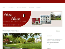 Tablet Screenshot of hopehouse.ie